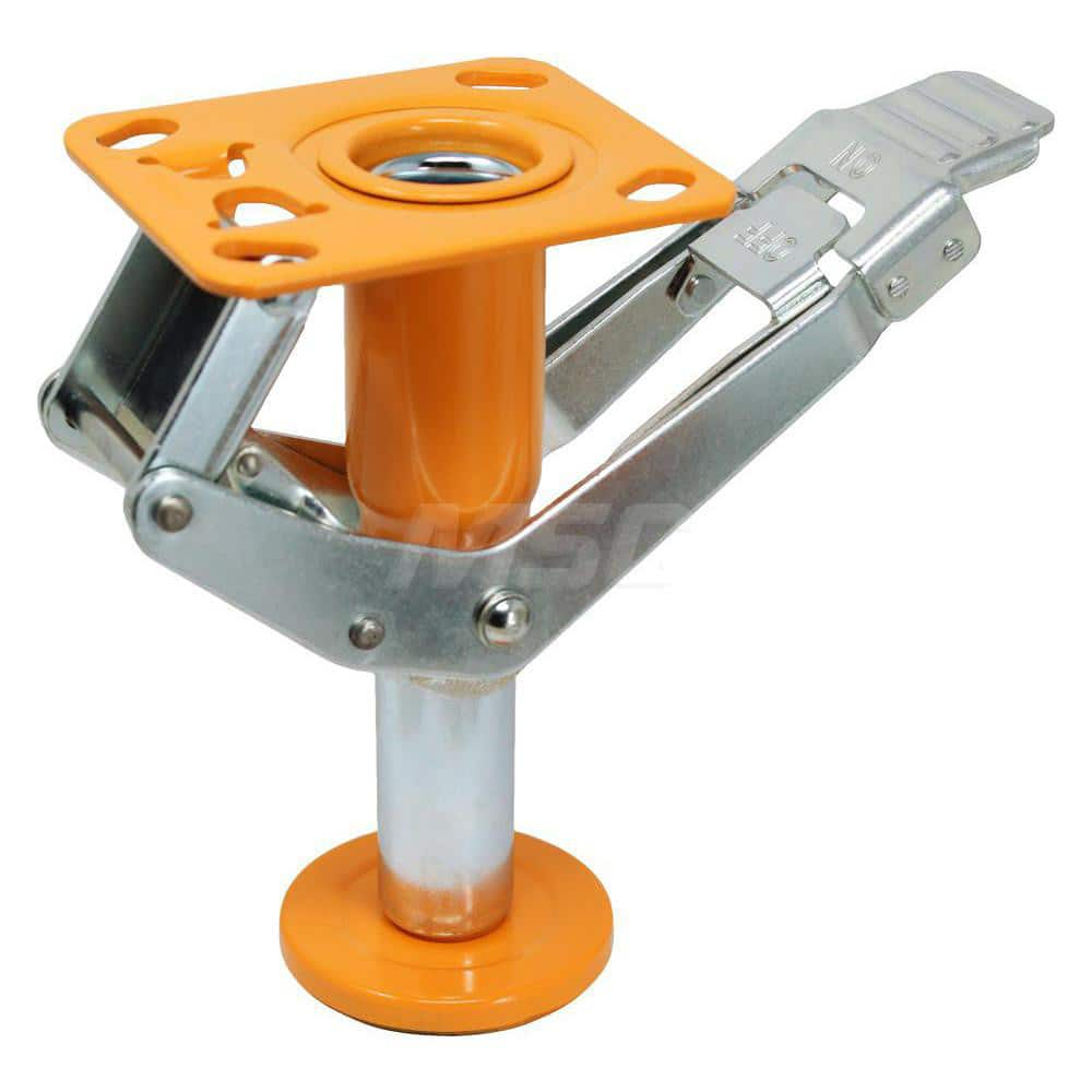 Floor Locks, Retracted Height: 7.875 , Extended Height: 9.50 , Top Plate Size: 4