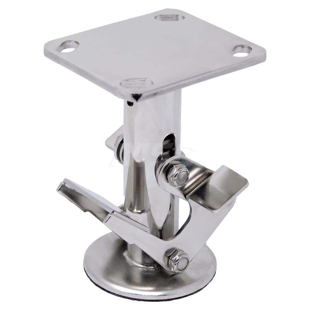 Floor Locks, Retracted Height: 8.5 , Extended Height: 9.50 , Top Plate Size: 4