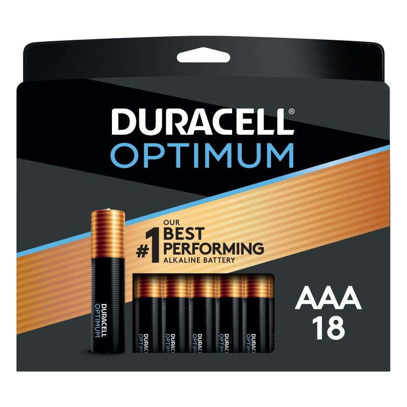 Duracell Optimum AAA Alkaline Batteries, Pack Of 18 (Min Order Qty 3) MPN:OPT AAA18PK