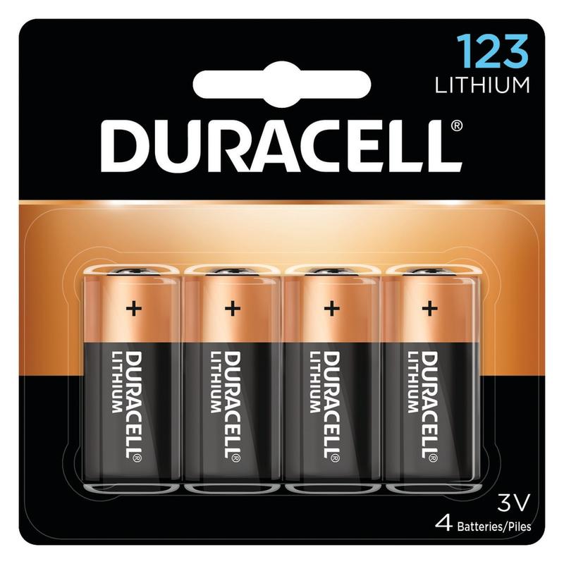 Duracell 123 3V High Power Lithium Batteries, Pack of 4 (Min Order Qty 5) MPN:123-4K