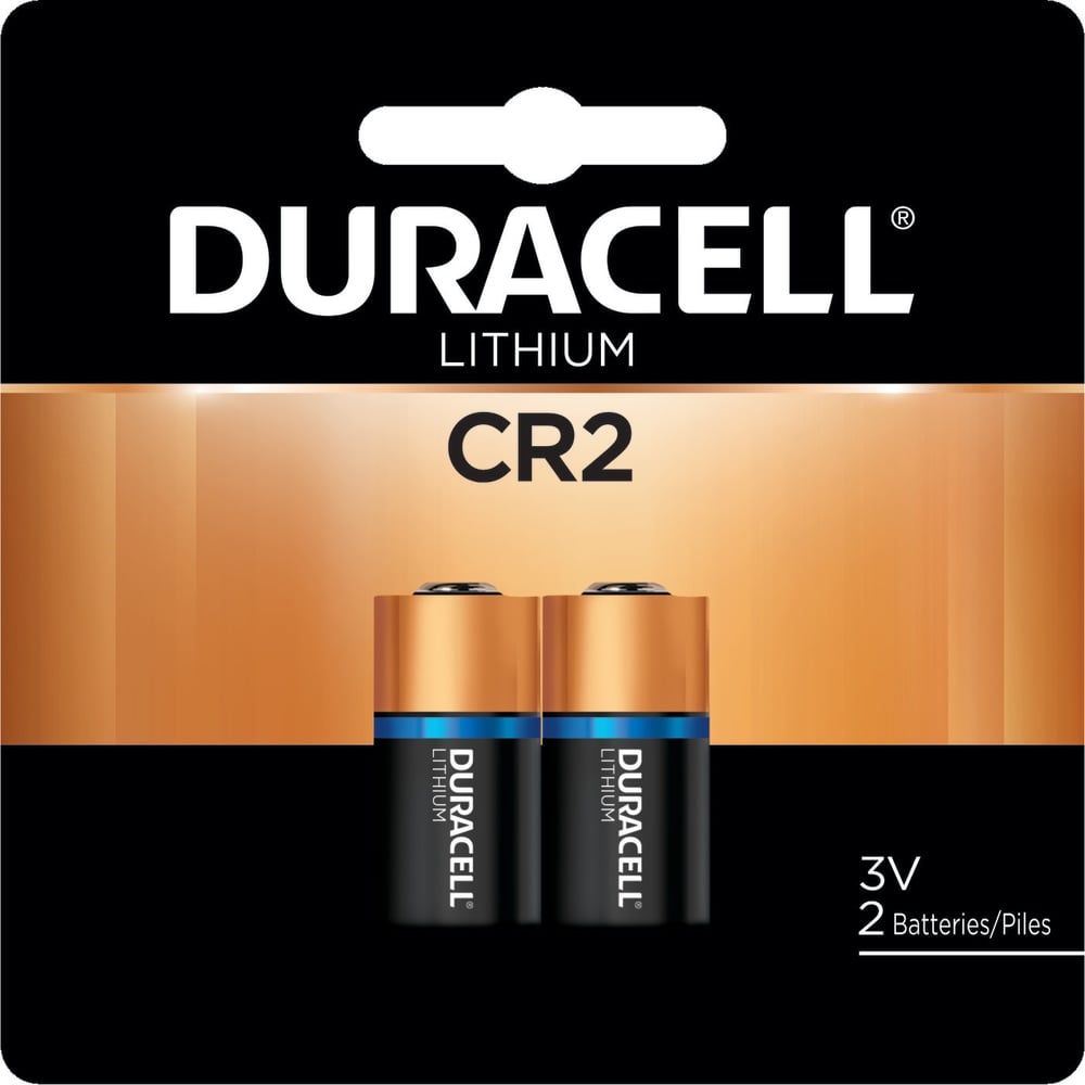 Duracell CR2 3V High Power Lithium Batteries, Pack of 2 (Min Order Qty 9) MPN:CR2-2PK