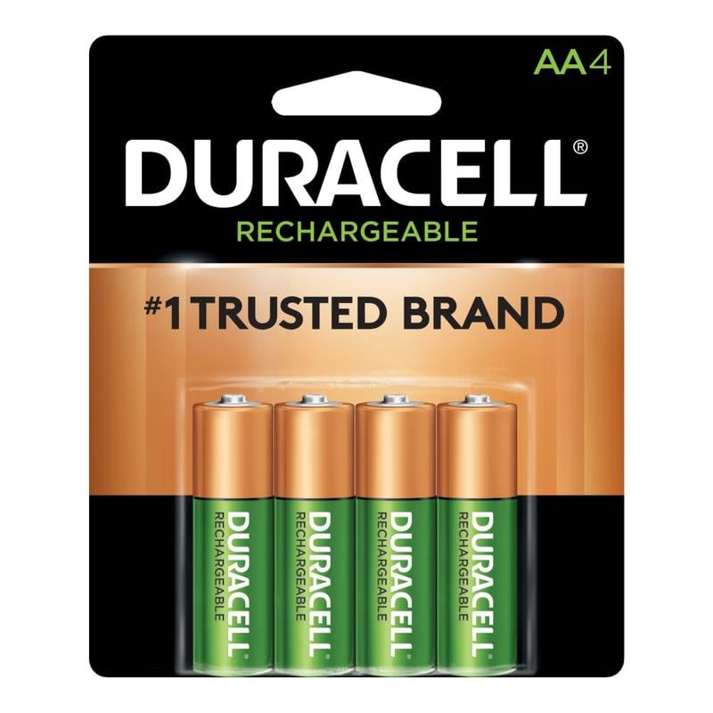 Duracell Rechargeable AA Batteries, Pack Of 4 (Min Order Qty 6) MPN:NLAA4BCD