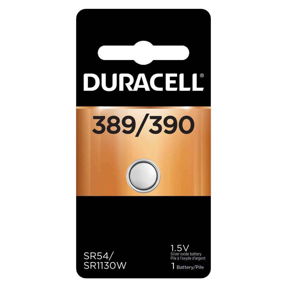 Duracell 389/390 Silver Oxide Button Battery, Pack of 1 (Min Order Qty 7) MPN:D389/390PK