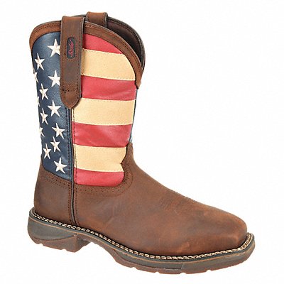 Western Boot 10 Medium Brown Steel PR MPN:DB020