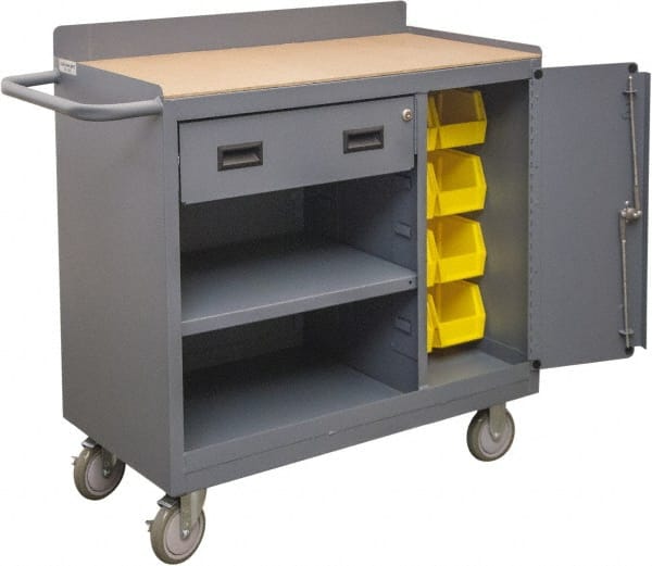 Mobile Utility Cart: Steel, Gray MPN:2212A-BLP-8B-LU