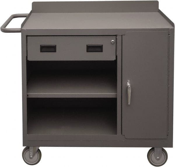 Mobile Utility Cart: Steel, Gray MPN:2212A-LU-95