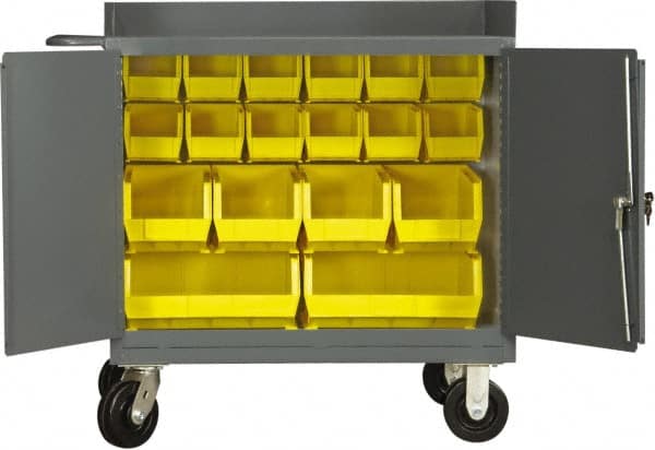 Mobile Utility Cart: Steel, Gray MPN:3100-BLP-18-95