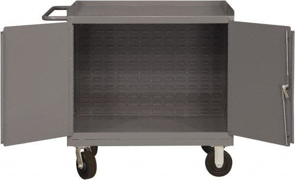 Mobile Utility Cart: Steel, Gray MPN:3100-BLP-95