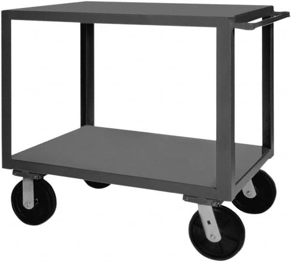 Heavy-Duty Service Utility Cart: Steel, Gray MPN:HET-3672-2-5K-9