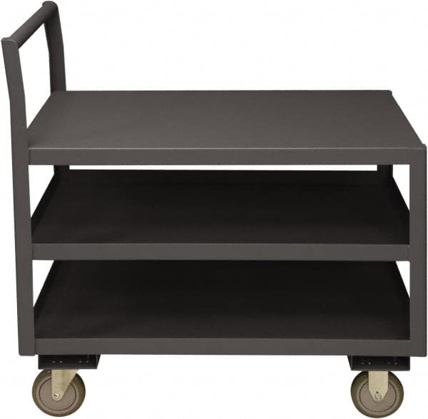 Service Utility Cart: Steel, Gray MPN:LDO-2436-3-95