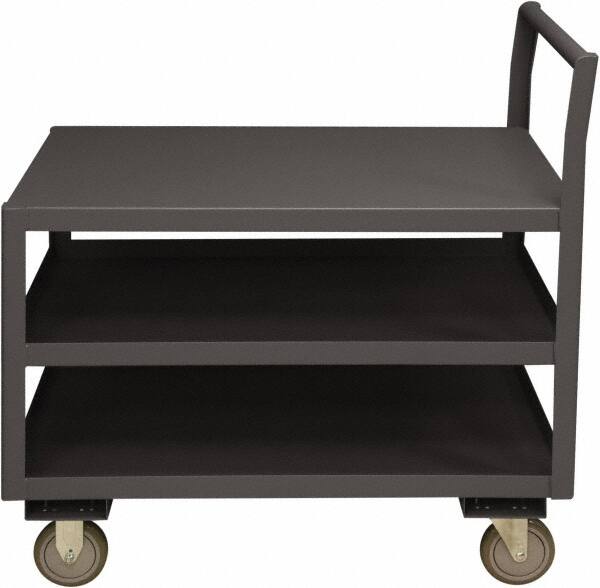 Service Utility Cart: Steel, Gray MPN:LDO-2448-3-95