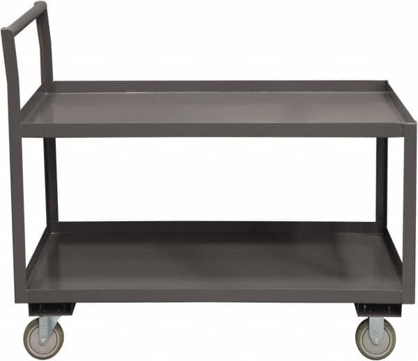 Service Utility Cart: Steel, Gray MPN:LDO-3048-2-ALU-