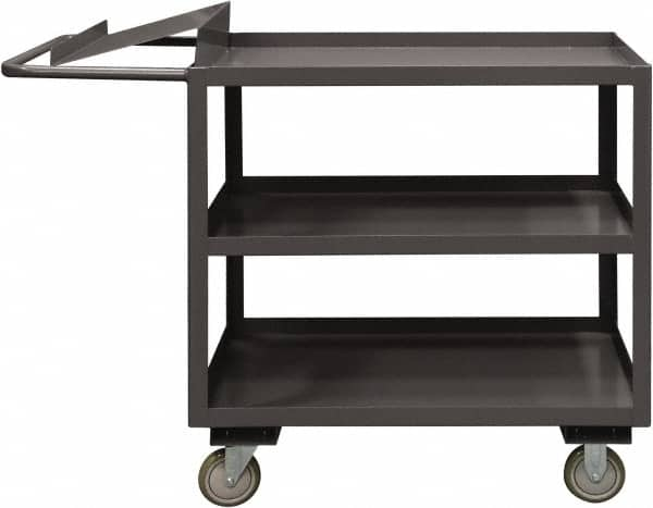 Order Picking Utility Cart: Steel, Gray MPN:OPC-1836-3-95