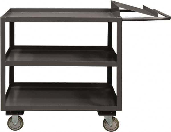 Order Picking Utility Cart: Steel, Gray MPN:OPC-2436-3-95