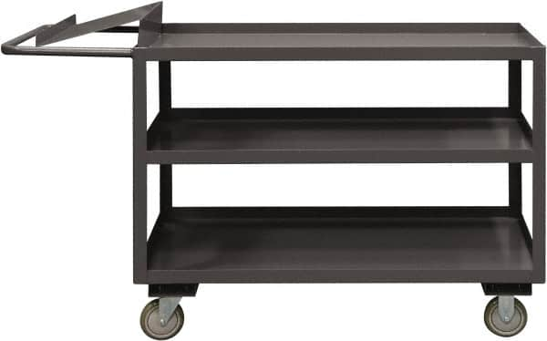 Order Picking Utility Cart: Steel, Gray MPN:OPC-3060-3-95