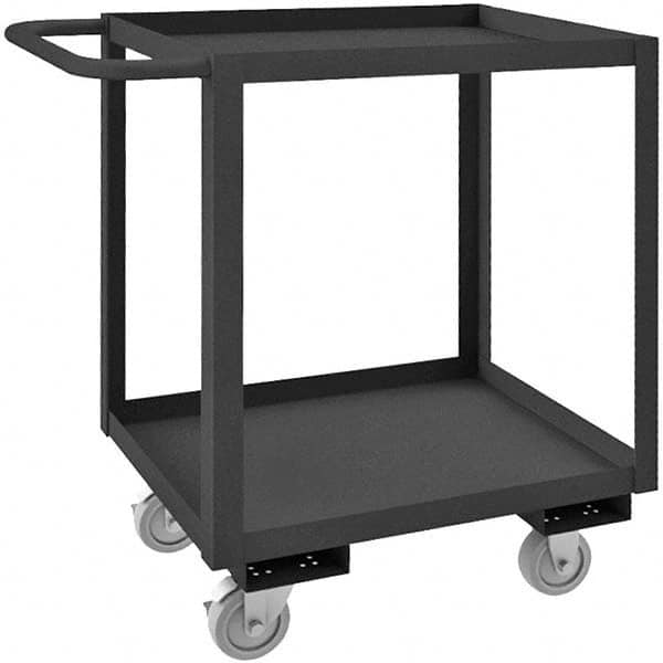 Heavy-Duty Service Utility Cart: Steel, Gray MPN:RSC-1824-2-95