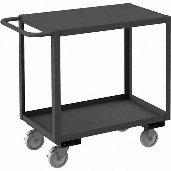 Heavy-Duty Service Utility Cart: Steel, Gray MPN:RSC-183235-2-TL