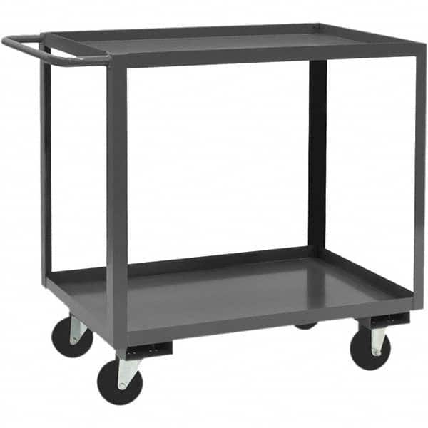 Heavy-Duty Service Utility Cart: Steel, Gray MPN:RSC-2436-2-5PO-