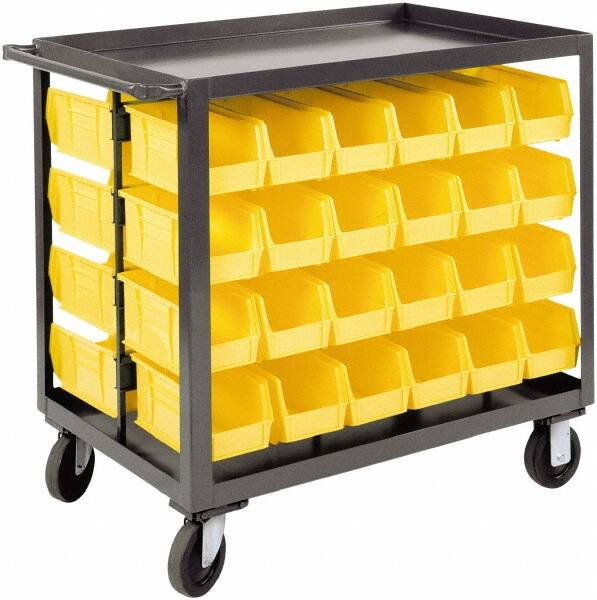 Service Utility Cart: Steel, Gray MPN:RSC-2436-BLP-48