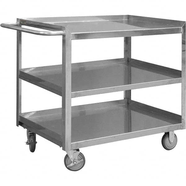 Mobile Utility Cart: Stainless Steel, Silver MPN:SRSC1624363FLD5