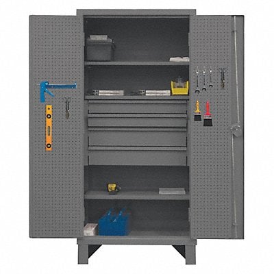 Combo Drawer Pegboard Cab 78 H 36 W Gray MPN:HDCDB243678-4M95