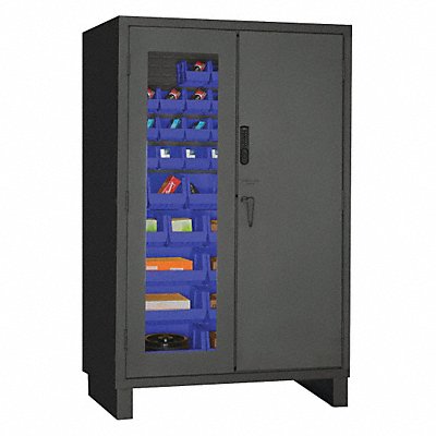 K4874 Bin Cabinet 78 x48 x24 Gray 42BlueBns MPN:3703CXC-42B-5295