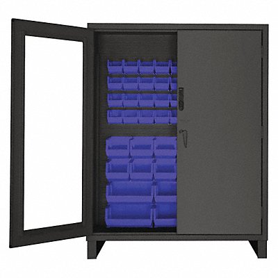 K4875 Bin Cabinet 78 x60 x24 Gray 54BlueBns MPN:3704CXC-54B-5295