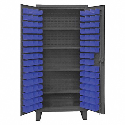 K4921 Bin Cabinet 78 x36 x24 Gray 96BlueBns MPN:HDC36-96-4S5295