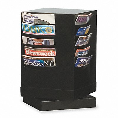 Magazine Display 20 Compartments Black MPN:409-08