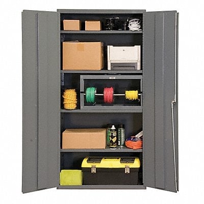 Storage Cabinet 72 x36 x18 Gray 4Shlv MPN:2602-4S-95