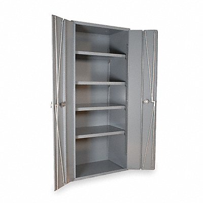 Storage Cabinet 84 x36 x18 Gray 4Shlv MPN:3952-4S-95