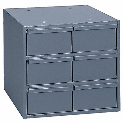 Bin Cab 6GrayDrwr Gray 10 7/8 H GrayDrwr MPN:001-95