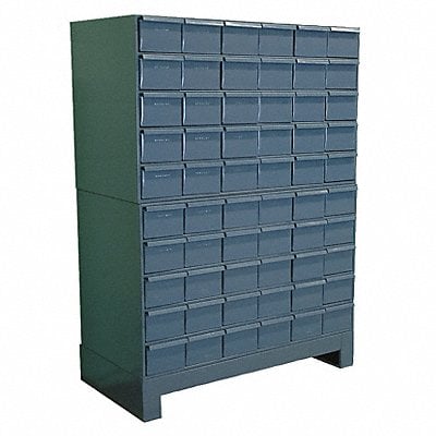 Enclosed Bin Shelving 48 H 60 Bins Gray MPN:025-95