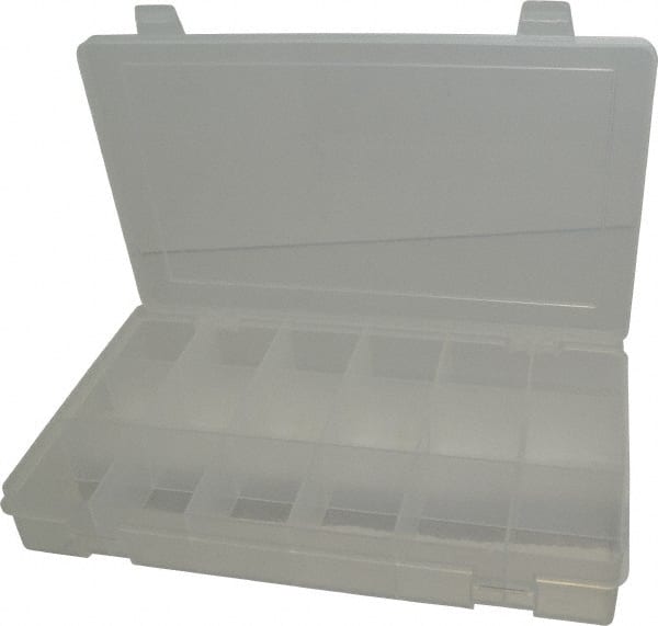 18 Compartment Clear Small Parts Compartment Box MPN:SP18-CLEAR