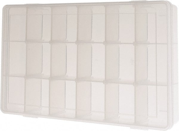 Adjustable Compartment Clear Small Parts Compartment Box MPN:SPADJ-CLEAR