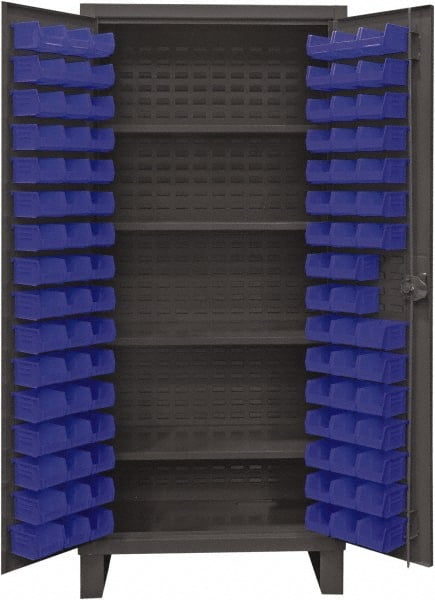 Bin Combination Lockable Storage & Welded Steel Storage Cabinet: 36