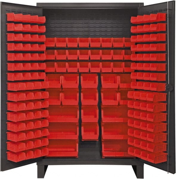 Bin Combination Lockable Storage & Welded Steel Storage Cabinet: 48