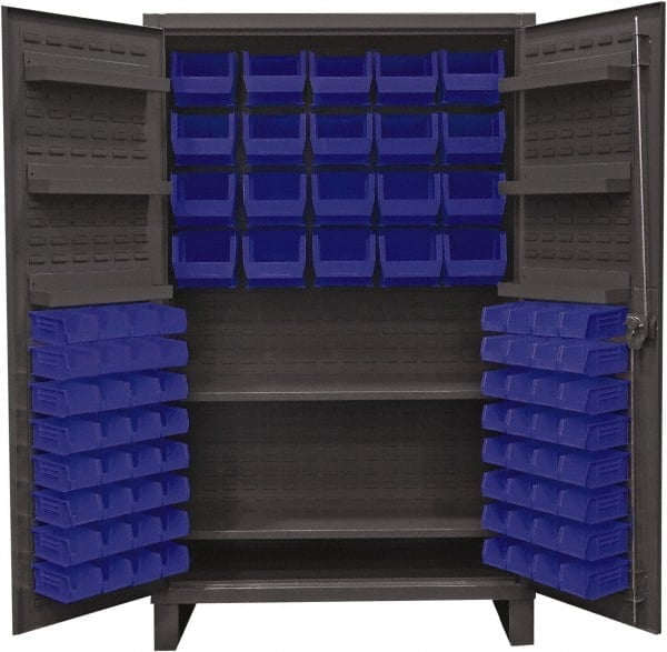 Bin Combination Lockable Storage & Welded Steel Storage Cabinet: 48