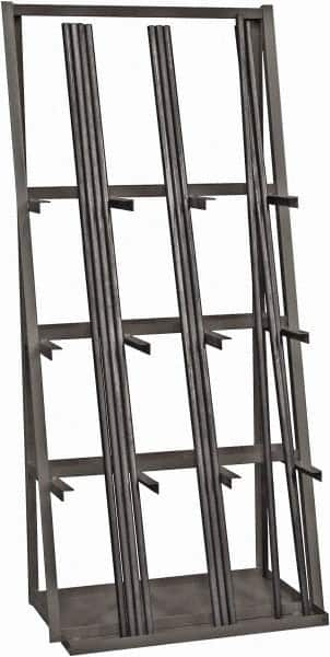 Vertical Bar Storage Rack: 3,000 lb Capacity, 3 Bays MPN:VBR-8436-95