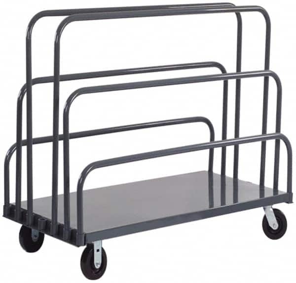 Platform Truck: 2,000 lb Capacity, Cold-Rolled Steel Deck, 24