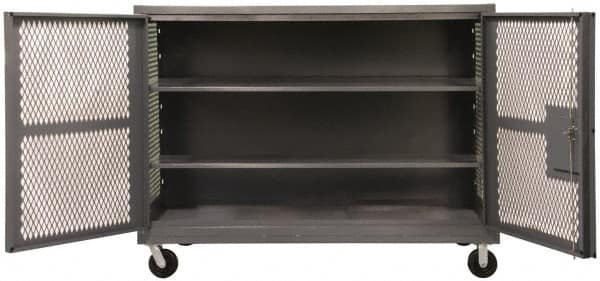 Mesh Security Truck: 2,000 lb Capacity, 1 Shelf MPN:HTL-3060-DD-1AS