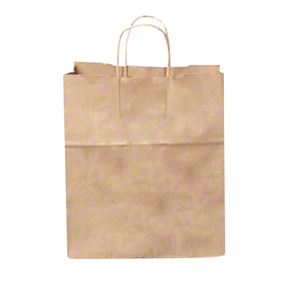 Duro Bag Novolex Paper Junior Mart Shopping Bags, 13inH x 13inW x 7inD, Kraft, Carton Of 250 MPN:13629