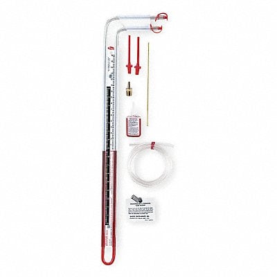 Manometer Inclined Tube 16 in wc Red MPN:1227