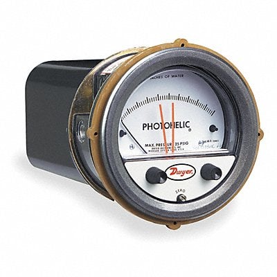 K4580 Pressure Gauge 0.5 In to 0 to 0.5 In H2O MPN:A3301