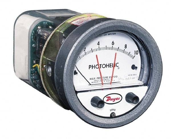 25 Max psi, 2% Accuracy, NPT Thread Photohelic Pressure Switch MPN:A3205