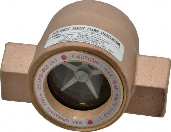 3/4 Inch, Bronze Body Sight Flow Indicator MPN:SFI-100-3/4