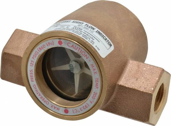 1/2 Inch, Bronze Body Sight Flow Indicator MPN:SFI-300-1/2