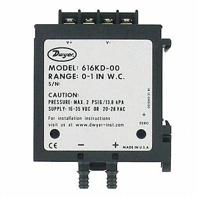 Differential Transmitter 0 to 3 in wc MPN:616KD-02-V