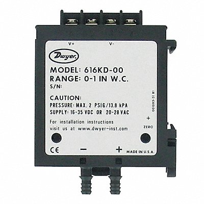 Differential Transmitter 0 to 5 in wc MPN:616KD-03-V