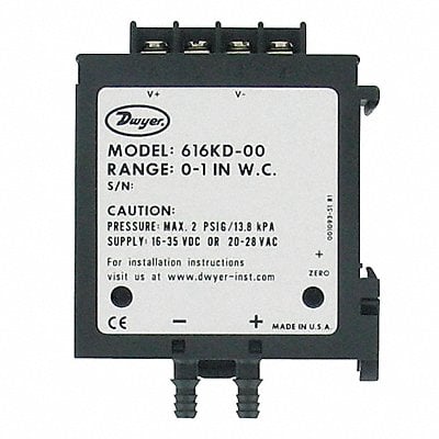 Differential Transmitter 0 to 10 in wc MPN:616KD-04-V